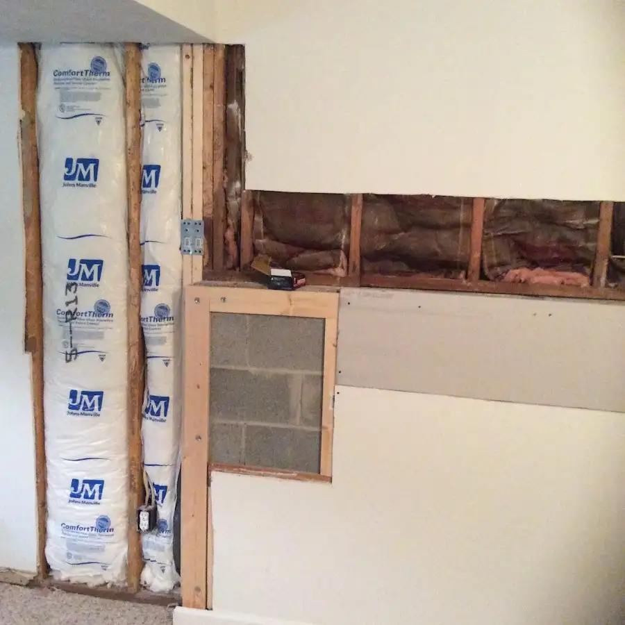 Wall insulation replacement during Odor Removal & Deodorization in Cedarburg